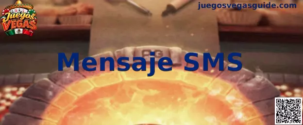 Mensaje SMS de verificación móvil en Juegos Vegas