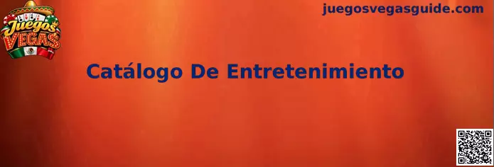 Ilustración del Catálogo De Entretenimiento de Juegos Vegas